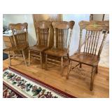 Amish Heirloom dining chairs (4),