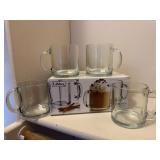 Libbey glass mugs, 4 piece boxed set