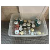 Tote of canning jars