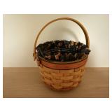 Longaberger basket, plastic protector, Halloween