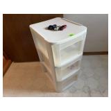 Sterlite stacking storage totes, toys included