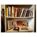 Shelf of cookbooks