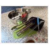 Stainless canister, cooking thermometers,