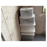 Storage totes (5)
