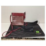 Coach messenger bag, clutch