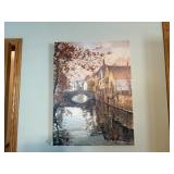 Riverwalk canvas painting