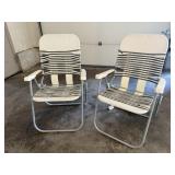 Vintage lawn chairs (2)
