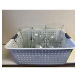 Floral vases, tote included