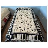Music throw blanket