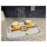 Iowa State Cyclones plastic tray, Crate & Barrel