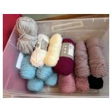 Tote of yarn
