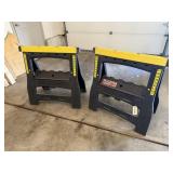 Plastic portable saw horses (2)