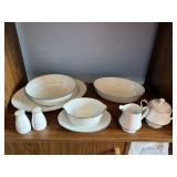 Noritake china serving set, salt & pepper,