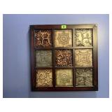 Embossed metal wall decor