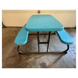 Folding youth picnic table,