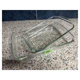 Pyrex glass baking dishes (2)