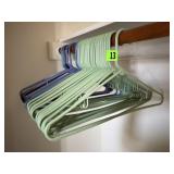 Plastic clothes hangers