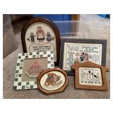 Needlepoint assortment, tote