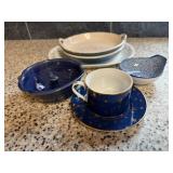MIxed lot of Crate & Barrel, Corelle, stoneware