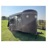 Calico trailers, stock trailer 12 foot, with cut