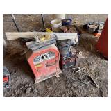 Lincoln welder and Century welder with supplies