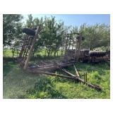 27 ft Field Cultivator, Two Bar Harrow
