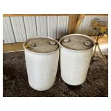 2 empty drums