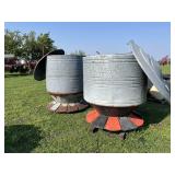 Set of two hog feeders