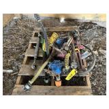 Pallet with top links, Jack, floor jack, PTO