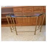 Glass sofa table