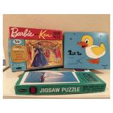 Vintage, Barbie, Playskool puzzles (3)