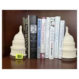 United State Capitol bookends, books included