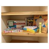 Vintage board games, Monopoly, Yahtzee, Twister