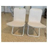 Folding patio chairs (2)