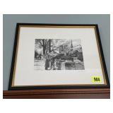 Black & white sketch artwork