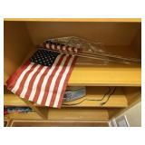 Handheld United States American flags