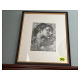 Black & white sketch artwork