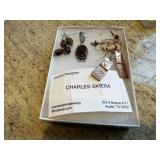 Artisan jewelry, earrings, pendant