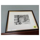 Black & white sketch artwork