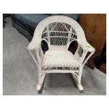 Child white rocking chair