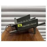 Vegetable patch decorative wheelbarrow