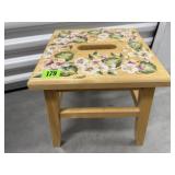 Hand painted stool