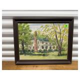 Architecture homestead painting