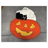 Handcrafted wooden Halloween yard decoration