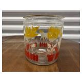 Vintage tulip biscuit jar, no lid included