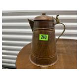 Copper coffee kettle