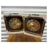 NOS Pioneer wall clocks (2)