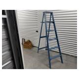 Blue painted wooden 5