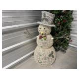 Snowman yard decoration