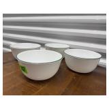 White Corelle bowls (4)